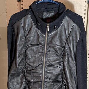 XCVI Mixed Media Moto Jacket 3x